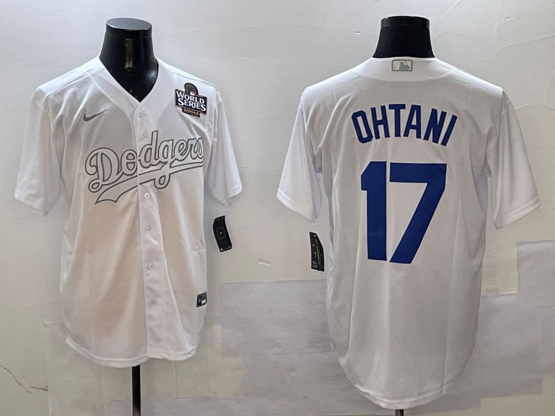 Men Los Angeles Dodgers 17 Ohtani White Fashion Edition Game 2025 Nike MLB Jersey style 5